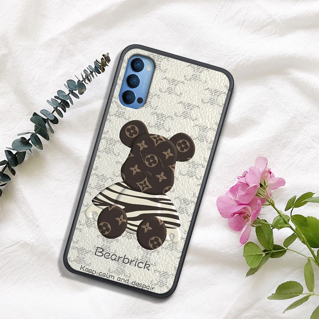 [HOT]ỐP OPPO A91 - RENO 3 - RENO 3 PRO - RENO 4 - RENO 4 PRO - RENO 5  , In Hình Gấu Robot họa tiết L-V màu sắc cực đẹp.