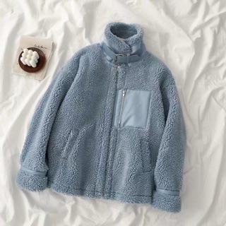 (ORDER) Áo khoác lông cổ dựng