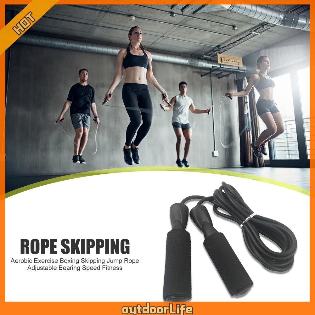 Dây nhảy 3 m có thể điều chỉnh tốc độ vòng bi Nhảy dây cho bài tập aerobic Thiết bị tập thể dục