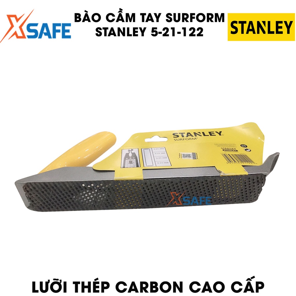 Bào cầm tay SURFORM STANLEY 5-21-122 250mm nhỏ gọn, lưỡi bào thép carbon cứng cáp, không gỉ sét, tay cầm nhựa ABS