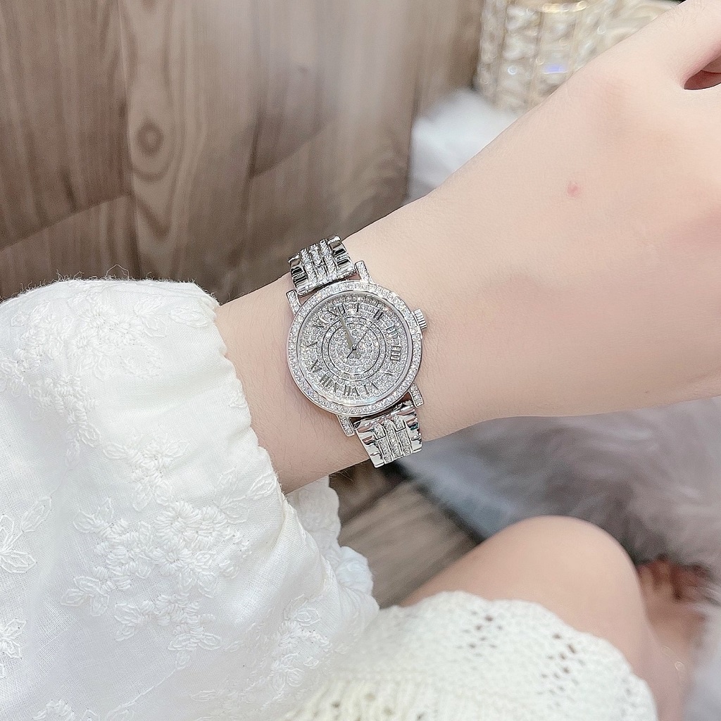 Set Đồng Hồ Nữ Davena 61620 Silver Chính Hãng 30mm