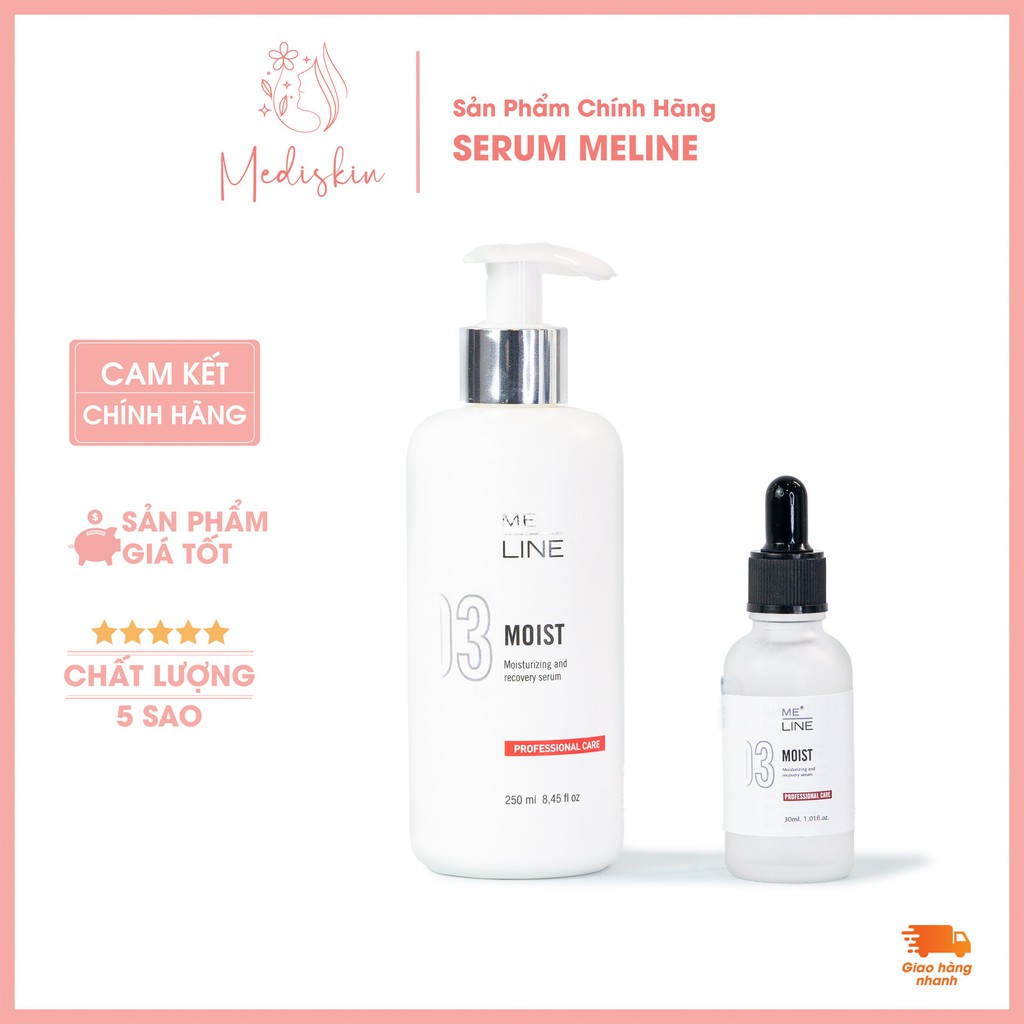 Serum Cấp Ẩm, Làm Mềm, Phục Hồi Da - 03 MELINE MOIST 30ml (Chai Nhỏ KHÔNG Hộp)