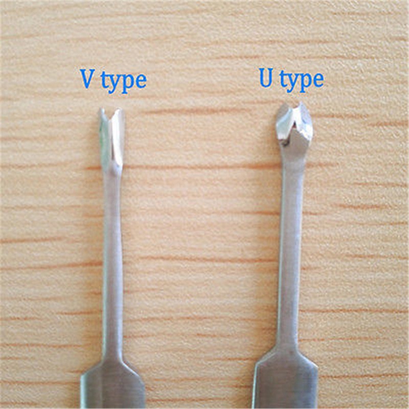 Con Dấu Da Hình Chữ U + Chữ V Chất Lượng Cao