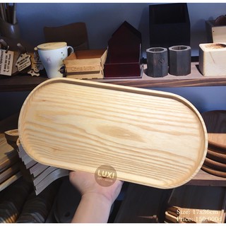 Khay,thớt gỗ decor 13 Elip lớn