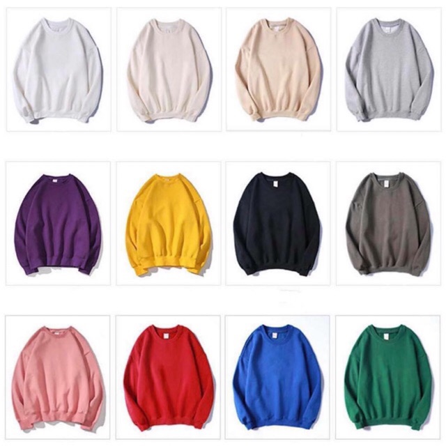 Sưeater Basic đủ màu