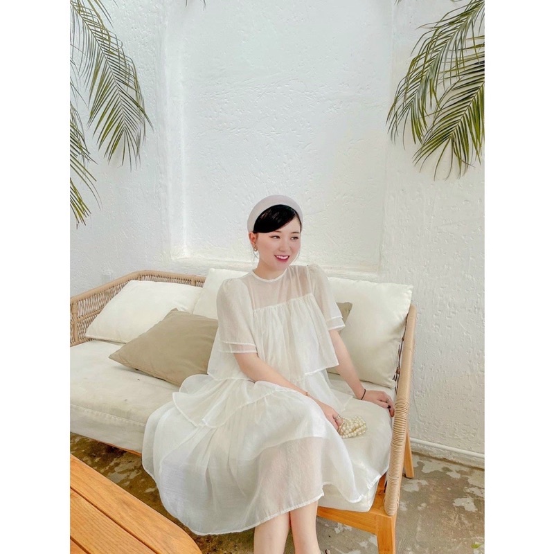 Váy bầu thời trang thiết kế Aidenshop đầm bầu suông dài mùa hè V1222