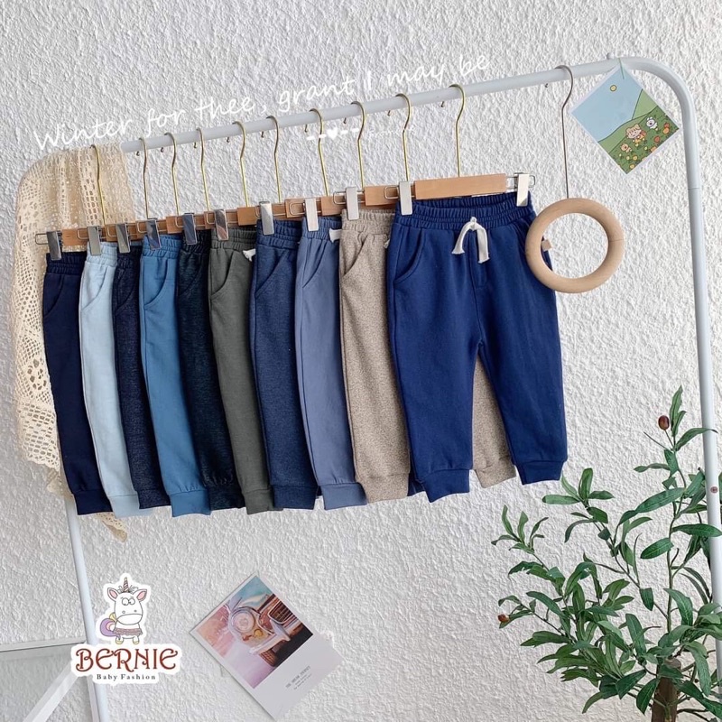 Set 3 quần Unisex Bernie cho bé trai bé gái 8-22kg- 21Q002