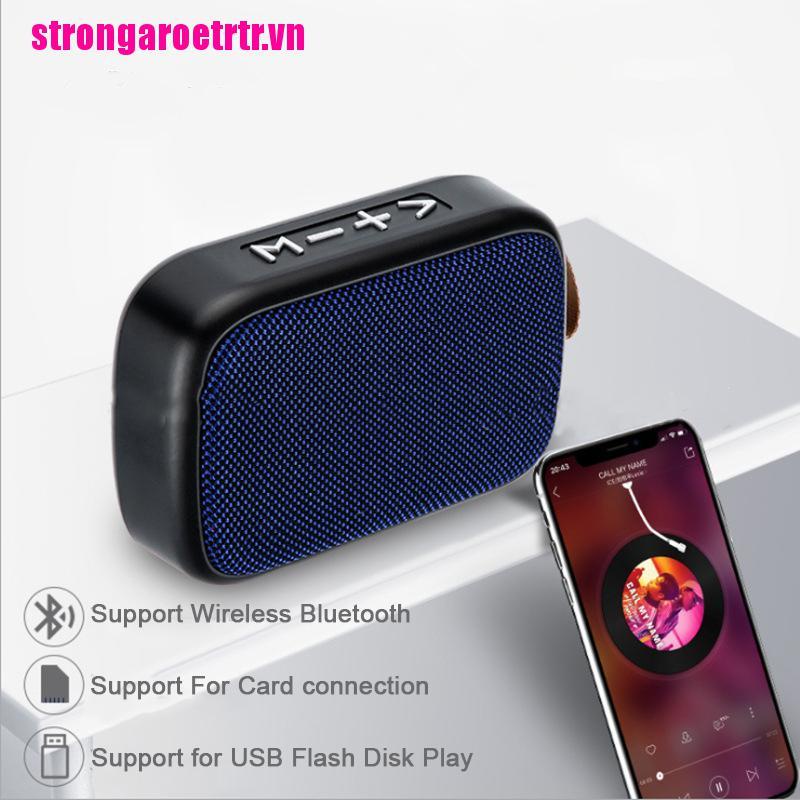 【etrtr】Portable Wireless Bluetooth Stereo TF Card FM Speaker For Smartphone Ta