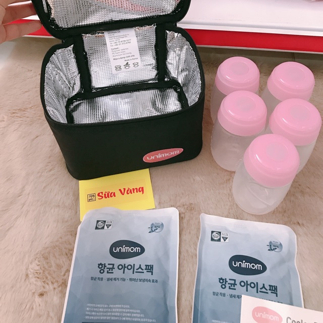 Túi giữ lạnh sữa và đá khô unimom