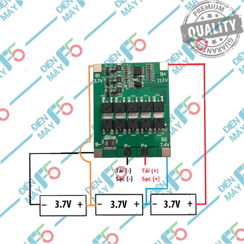 DMF5 Mạch 3S30A 3s, 30A 11.1V 12.6V Full linh kiện, cân bằng có tùy chọn bảo vệ nhiệt độ