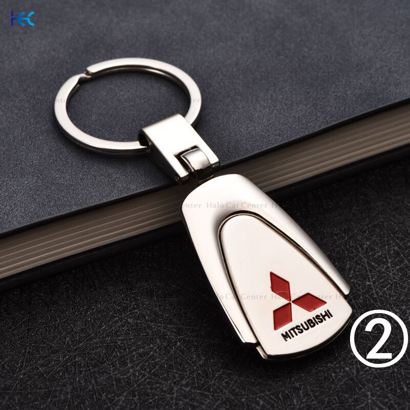 Móc khóa kim loại in logo Mitsubishi cho xe hơi