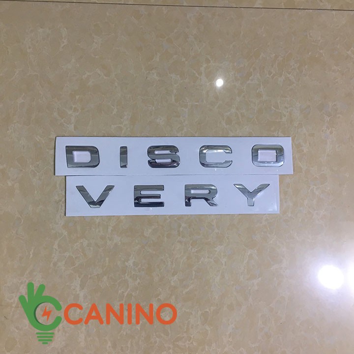 Đề can chữ Discovery 3D Canino trên ô tô