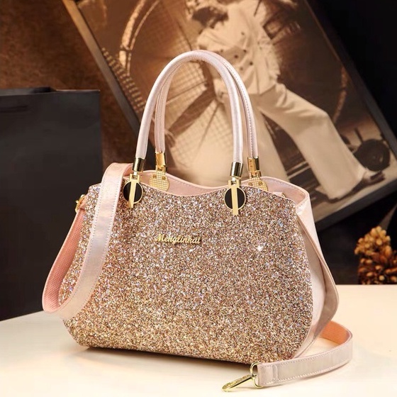 Túi xách nữ đẹp cao cấp ❤️ Tốt nhất ❤️  túi da nữ quảng châu đi tiệc sáng lấp lánh thời trang size 35cm sành điệu