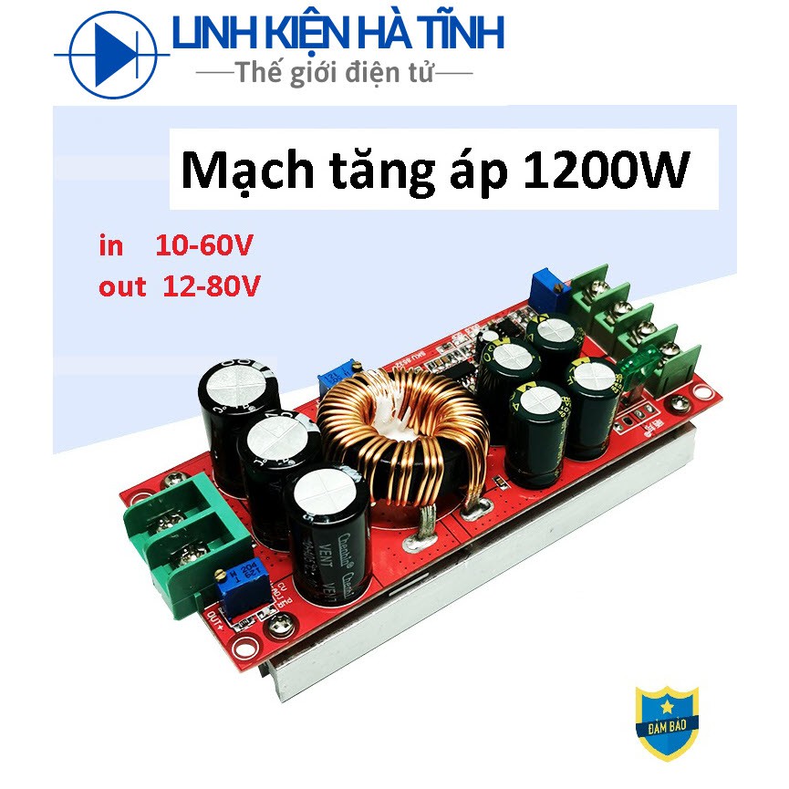 [Mã ELFLASH5 giảm 20K đơn 50K] Mạch tăng áp cho loa kéo, loa bluetooth, tăng áp sạc xe điện 1200W