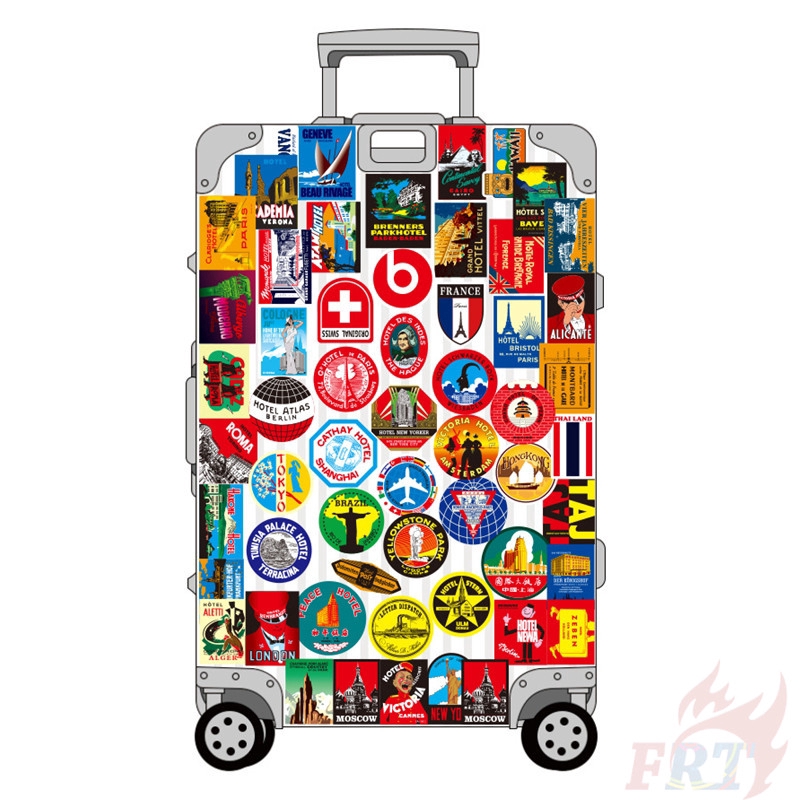 100Pcs/Set ❉ Famous Tourist City Scenery Series 01 - City Travel Stickers ❉ DIY Fashion Mixed Luggage Laptop Skateboard Doodle Decal Stickers