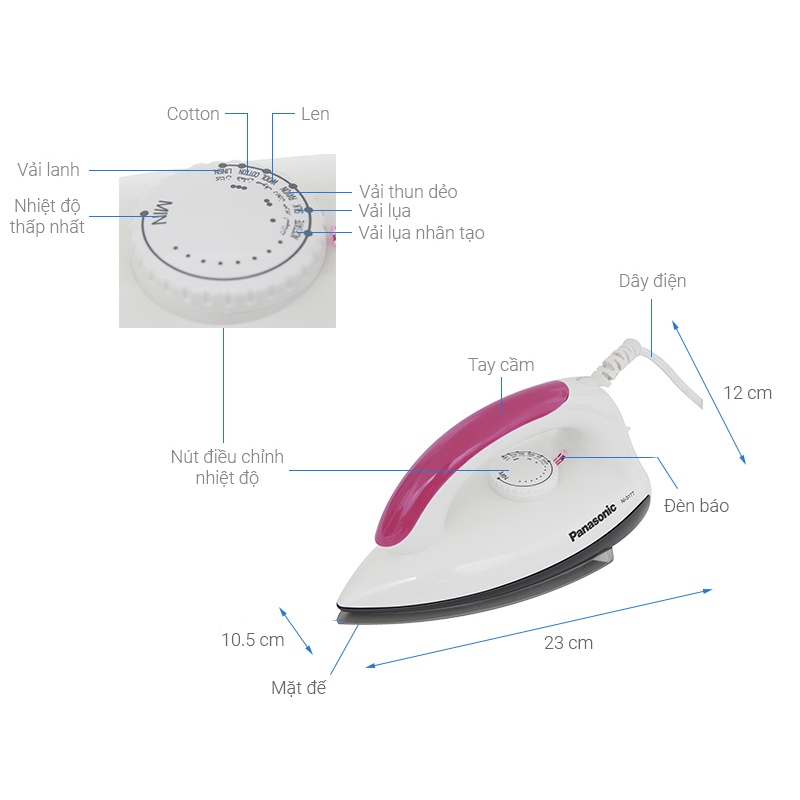 NI-317TVRA - Bàn Ủi Khô Panasonic NI-317TVRA