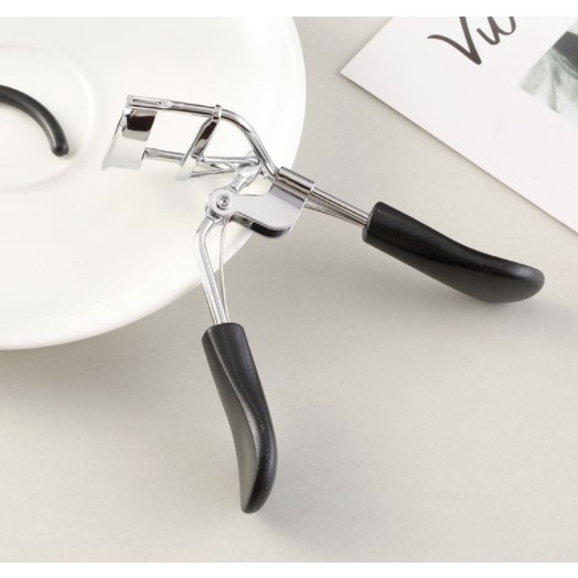 Lithium067 Eyelash Curler Carbon Steel Silicone Long Lasting Mini Portable Makeup Tool with Elastic Pad Dụng Cụ Bấm Lông Mi
