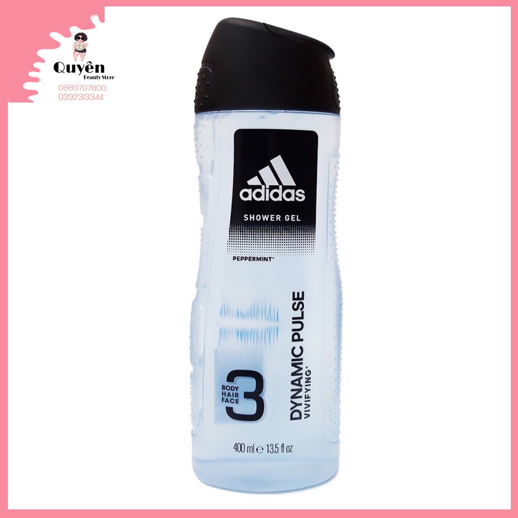 ADIDAS DẦU GỘI SỮA TẮM SỮA RỬA MẶT 3 IN 1 400ML