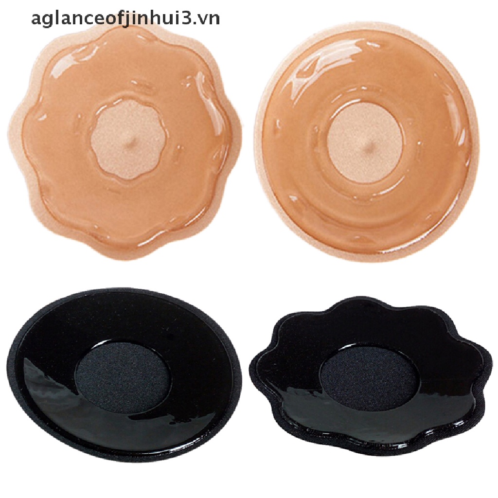 1 Cặp Miếng Dán Ngực Silicone Có Thể Tái Sử Dụng