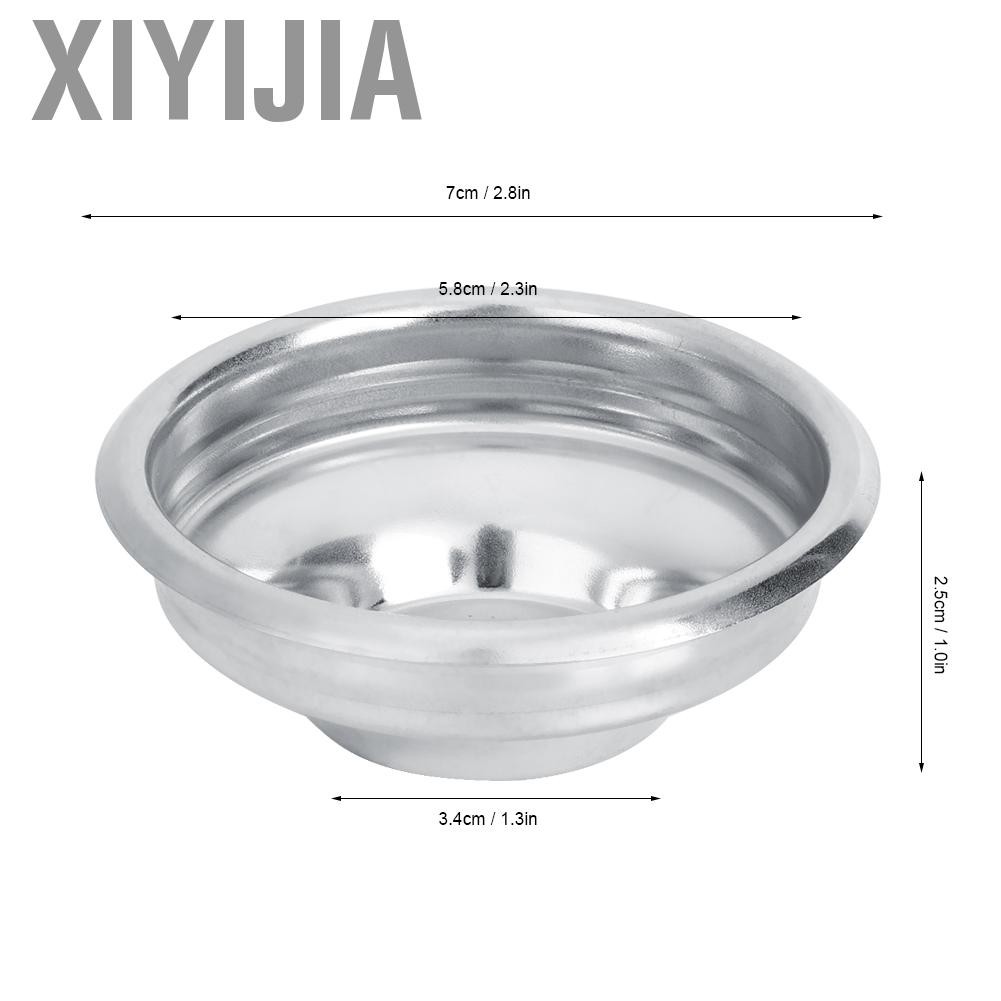 Xiyijia 58mm Single/Double Porous Filter Bowl Basket Semi-Automatic Coffee Machine Bottomless Handle