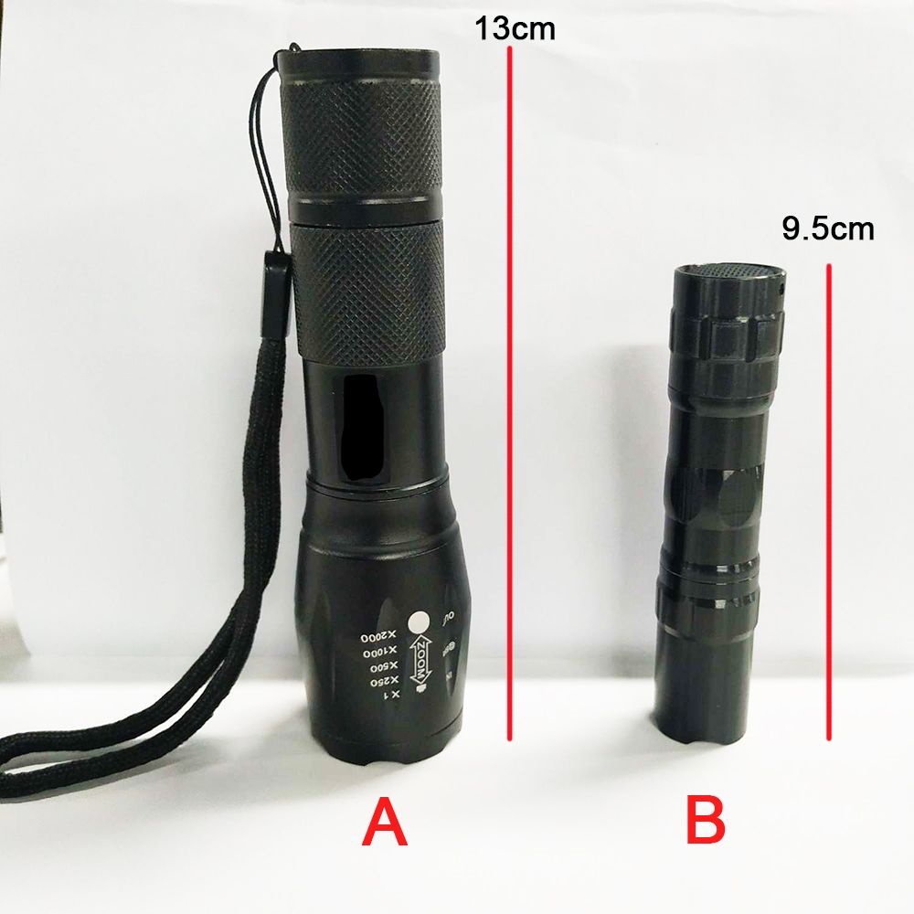 Đèn pin LED E17 XM-L 500 Lumen chống nước chất lượng cao