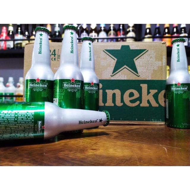 Bia HEINEKEN Hà Lan chai nhôm 330 mL Date 4/2020