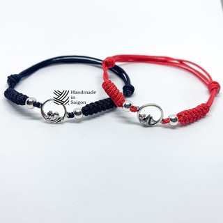 Vòng tay cặp đôi charm Sơn Thuỷ - Vòng tay Handmade in Saigon
