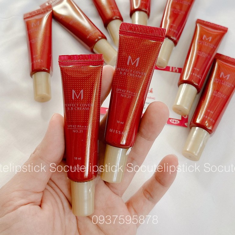 Mini 10ml - Kem Nền Missha M Perfect Cover BB Cream SPF42 Tone 21