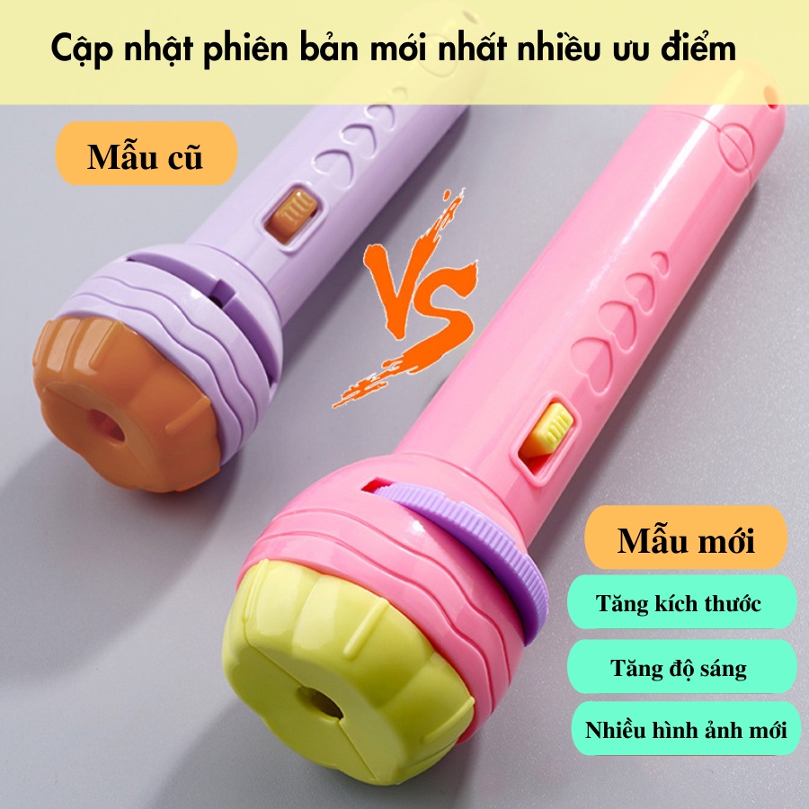 Đèn Pin Chiếu Hình, Học Liệu Đèn Pin và Hình Chiếu Nhiều Chủ Đề Rất Đáng Yêu Cho Bé