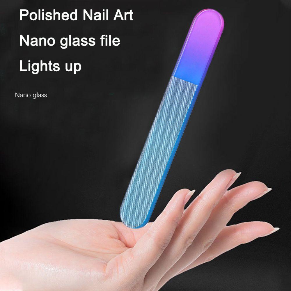 Dụng Cụ Dũa Móng Tay Nano Chuyên Nghiệp Trong Suốt Kèm Hộp Đựng