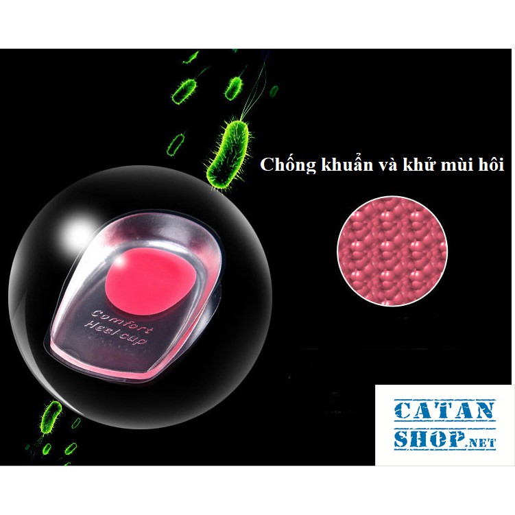 ❤️Lót Giày tăng chiều cao ❤️ Lót giày silicon 1.5cm bảo vệ gót chân giảm đau khớp GIÀY ĐỘN
