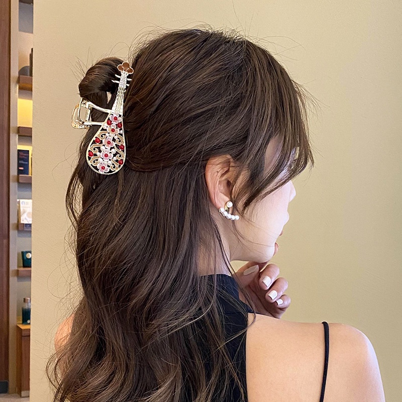 Kẹp Tóc Hình Hoa Pipa Phong Cách Cổ Điển Thời Trang Mới