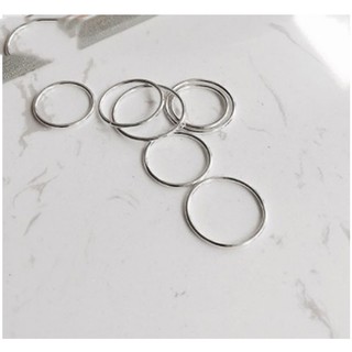Nhẫn Nữ Titan Trơn Kiểu Mảnh Đơn Giản Phong Cách Hàn Quốc Không Đen Cao Cấp TT 2154