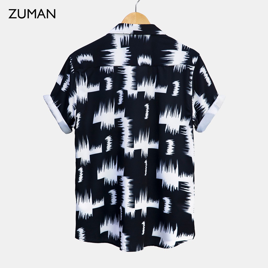 Áo sơ mi nam họa tiết tay ngắn Long Sleeve Shirts ASM112  ZUMAN  chất lụa cao cấp, form suông, thoáng mát | BigBuy360 - bigbuy360.vn