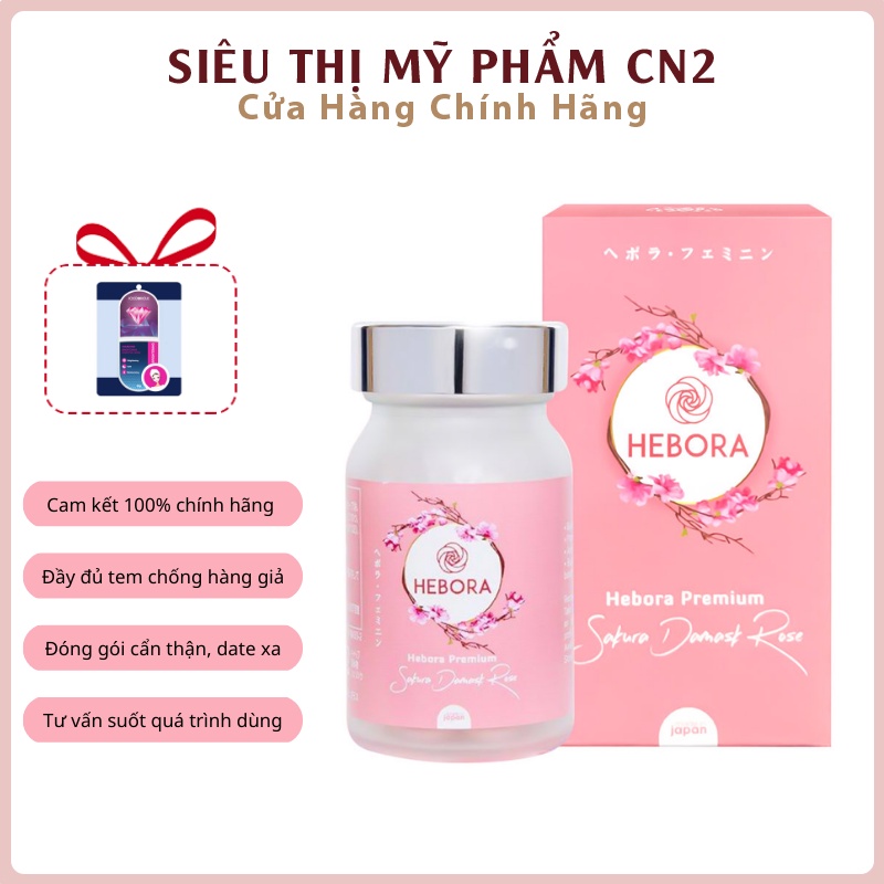 Viên Uống Thơm Cơ Thể Hebora Nhật Bản Tạo Hương Tự Thân Cải thiện Nội Tiết Chiết Xuất Hoa Hồng Damask Hebora Chính Hãng