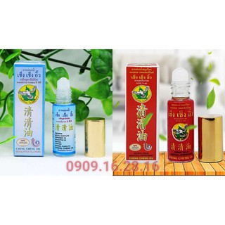1 chai 5 ml dầu lăn cheng cheng xanh và đỏ