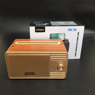 Loa Bluetooth cao cấp Kimiso KM-89 vỏ gỗ