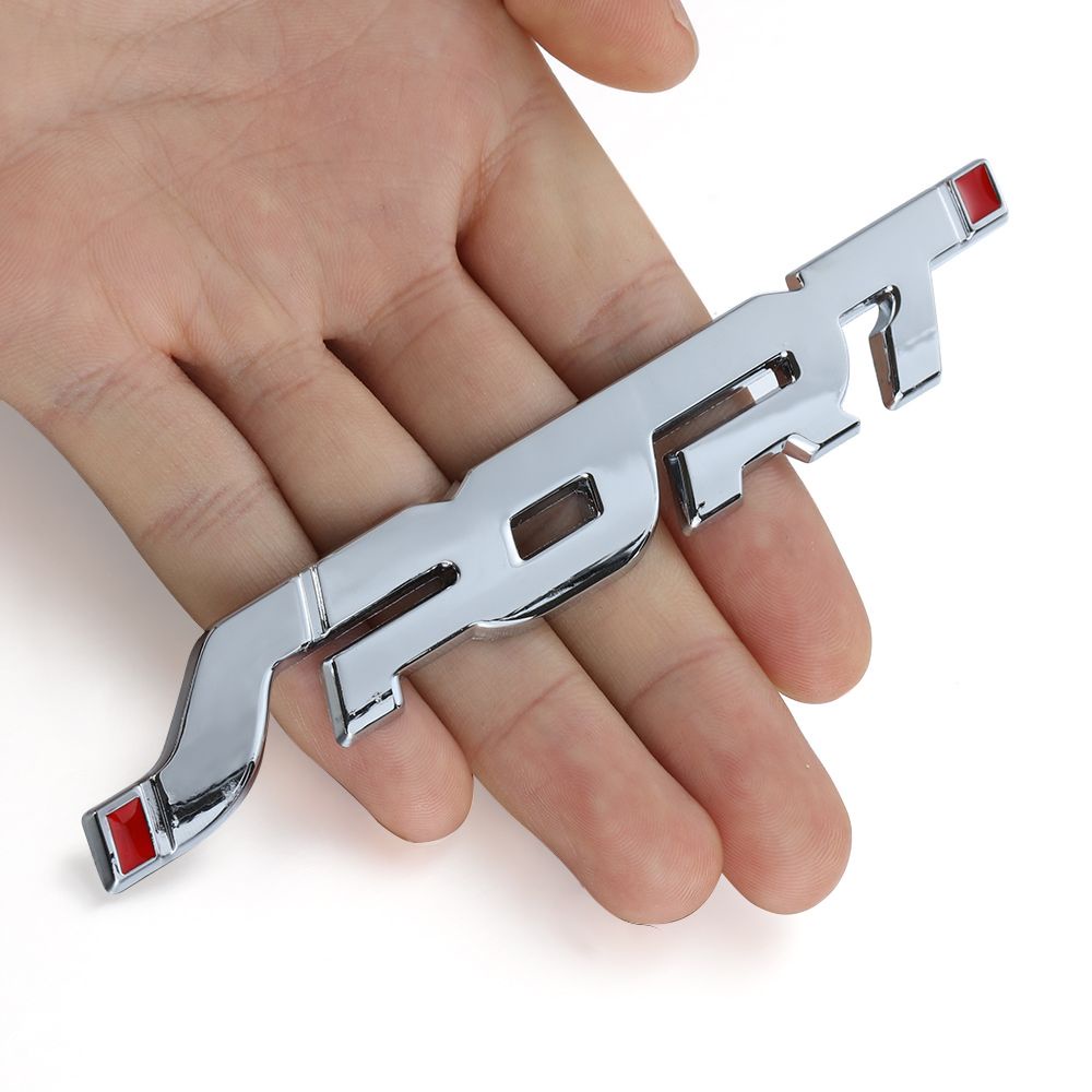 Miếng dán logo SPORT 3D bằng kim loại trang trí xe hơi DIY