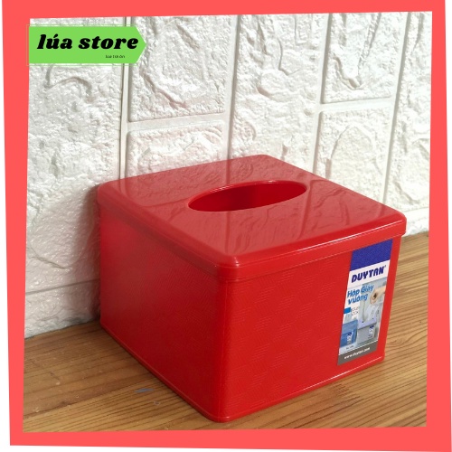 Hộp Đựng Giấy DUY TÂN (13,4 x 13,4 x 9,1 cm) Hộp Dựng Giấy Ăn, Lau Tay