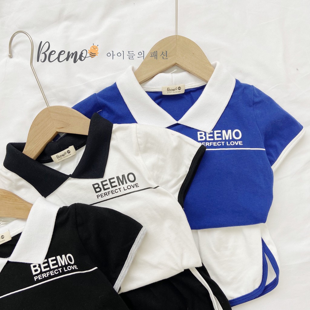 Quần áo trẻ em Beemo- Chất liệu cotton mềm mại thoáng mát,cổ Polo họa tiết &quot; Beemo Perfect&quot; B057