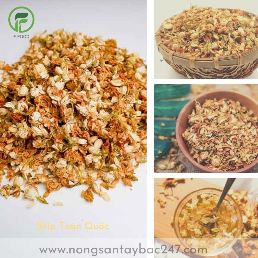 Hoa Nhài Sấy Khô - Hoa Lài Khô Nguyên Bông, Đóng gói 100gram, 300gram, 500gram