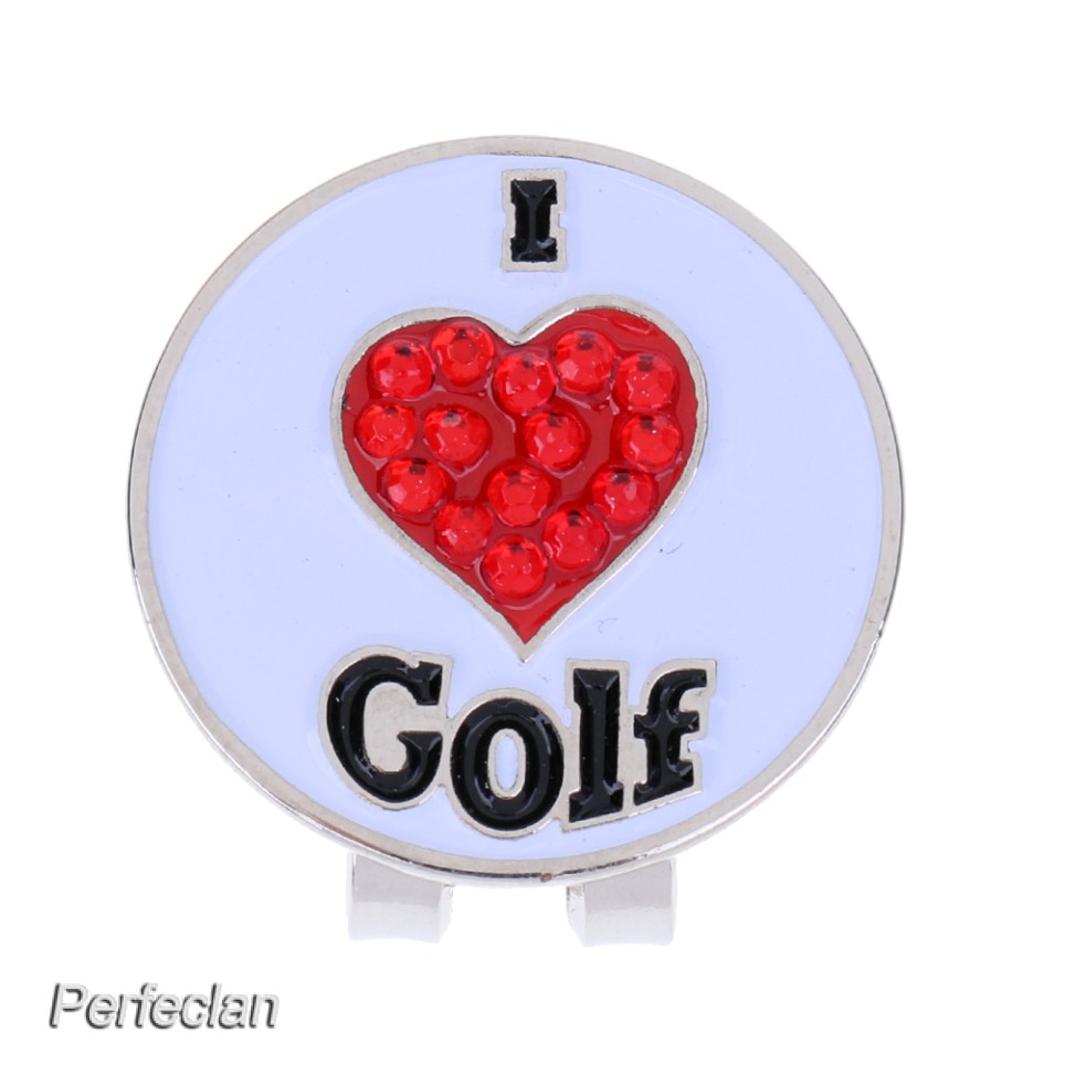 1 Kẹp Đánh Dấu Bóng Golf Bằng Hợp Kim Màu Trắng