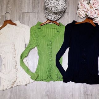 Áo cardigan len bánh bèo