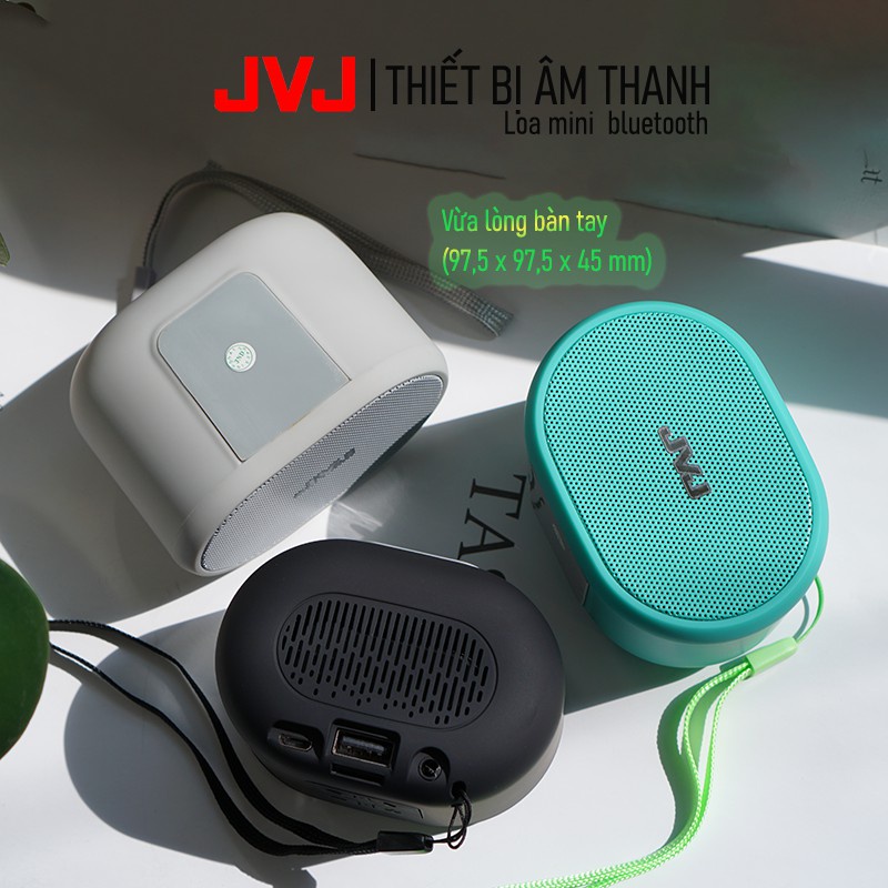 Loa Bluetooth mini JVJ - BT62, Loa nghe nhạc thiết kế nhỏ nhắn, kiểu dáng thể thao,  Âm thanh tuyệt đỉnh