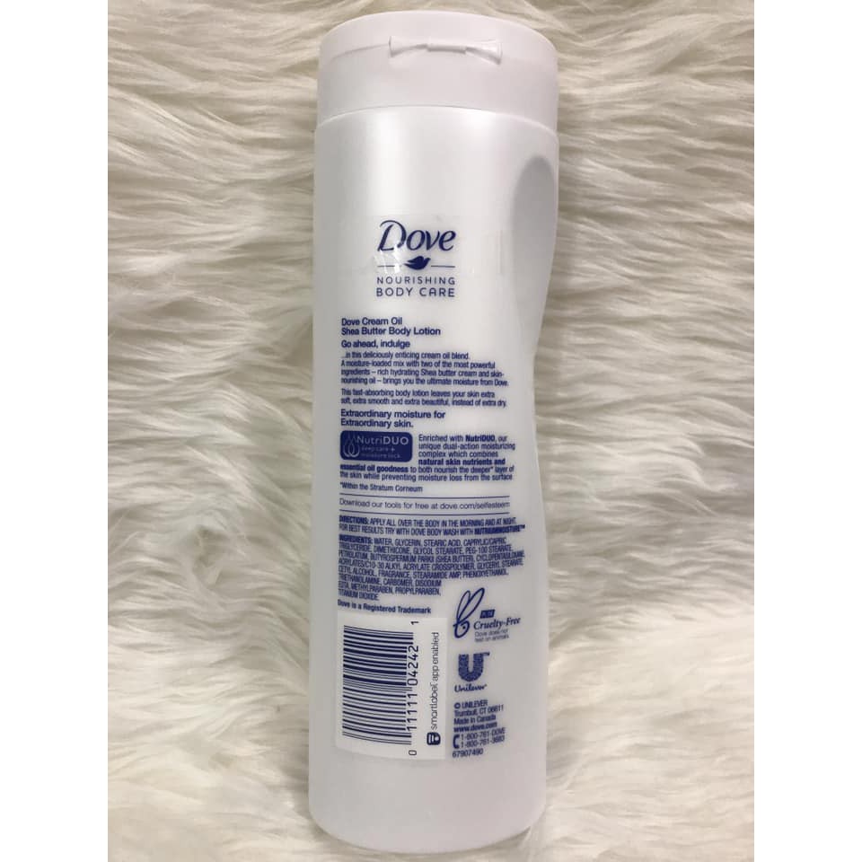 Dưỡng Thể Cho Da Khô Dove Cream Oil Shea Butter Body Lotion 400Ml Hàng Xách  Tay Của Mỹ | Shopee Việt Nam