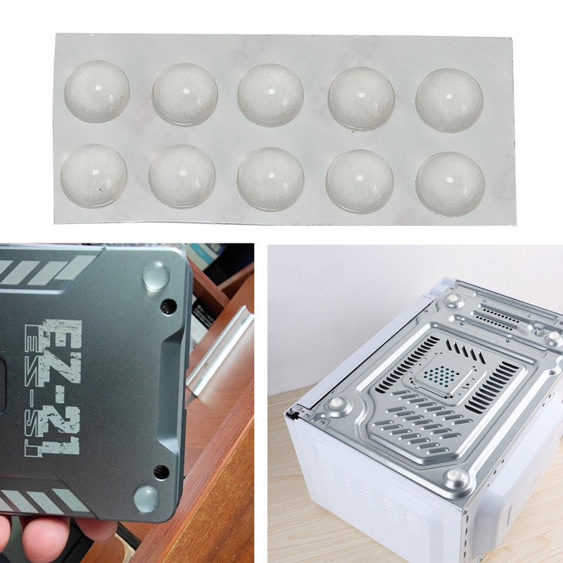 Miếng Đệm Cao Su Silicone Trong Suốt Chống Trượt Chống Sốc Cho Bàn Phím