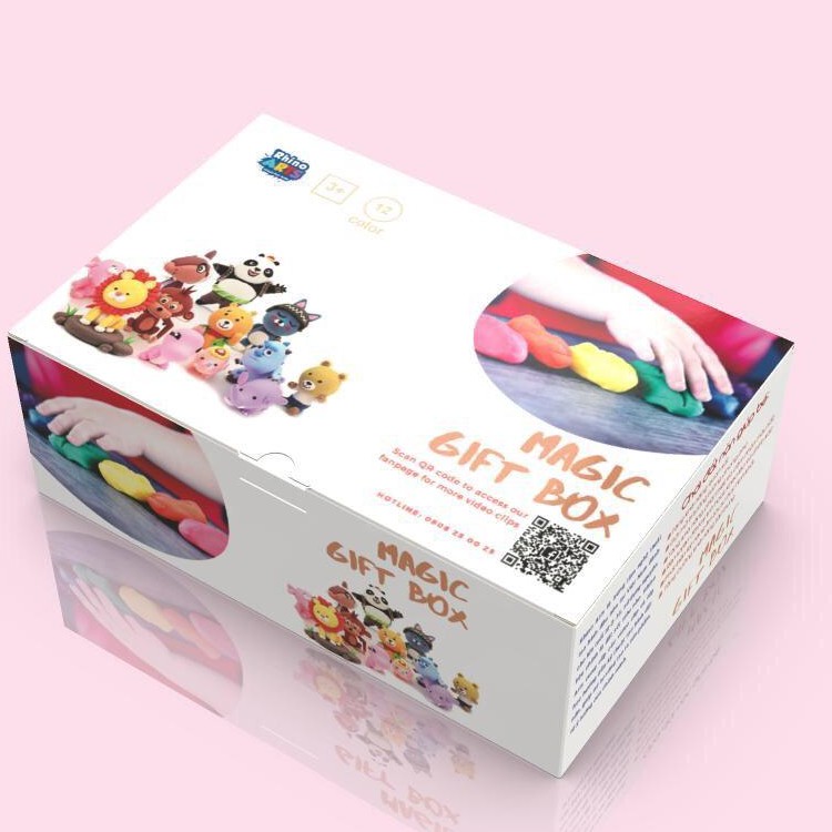 Hộp Đất Nặn Siêu Nhẹ 12 Màu