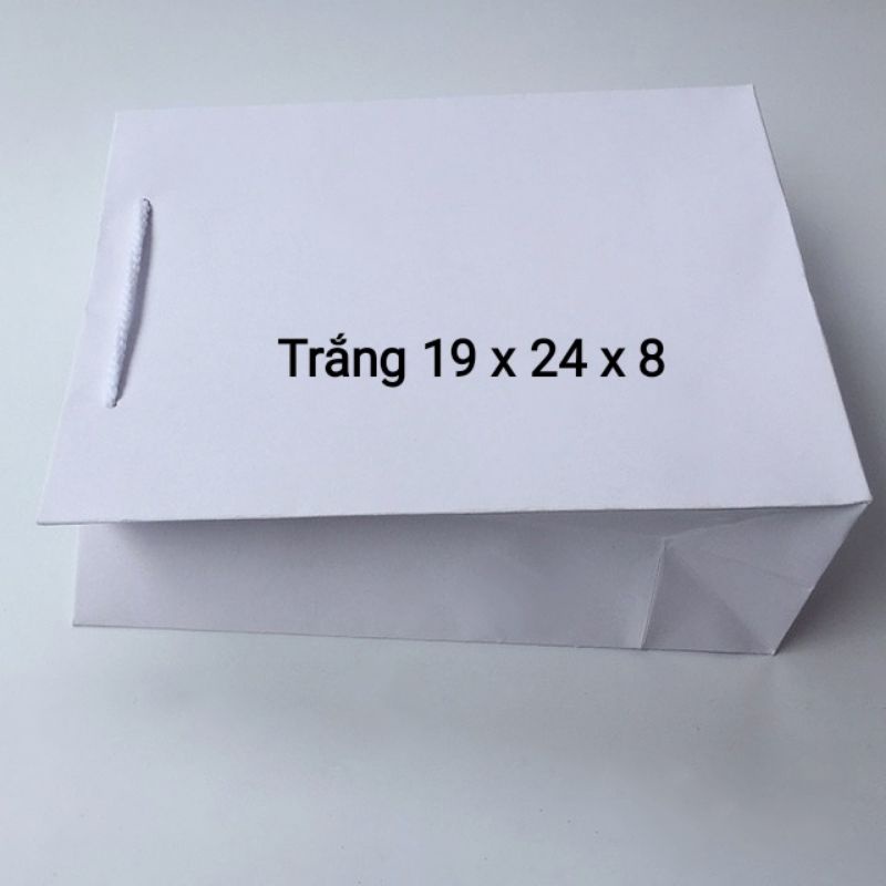 10c Túi giấy đựng quà - túi giấy đựng đồ - túi giấy trắng