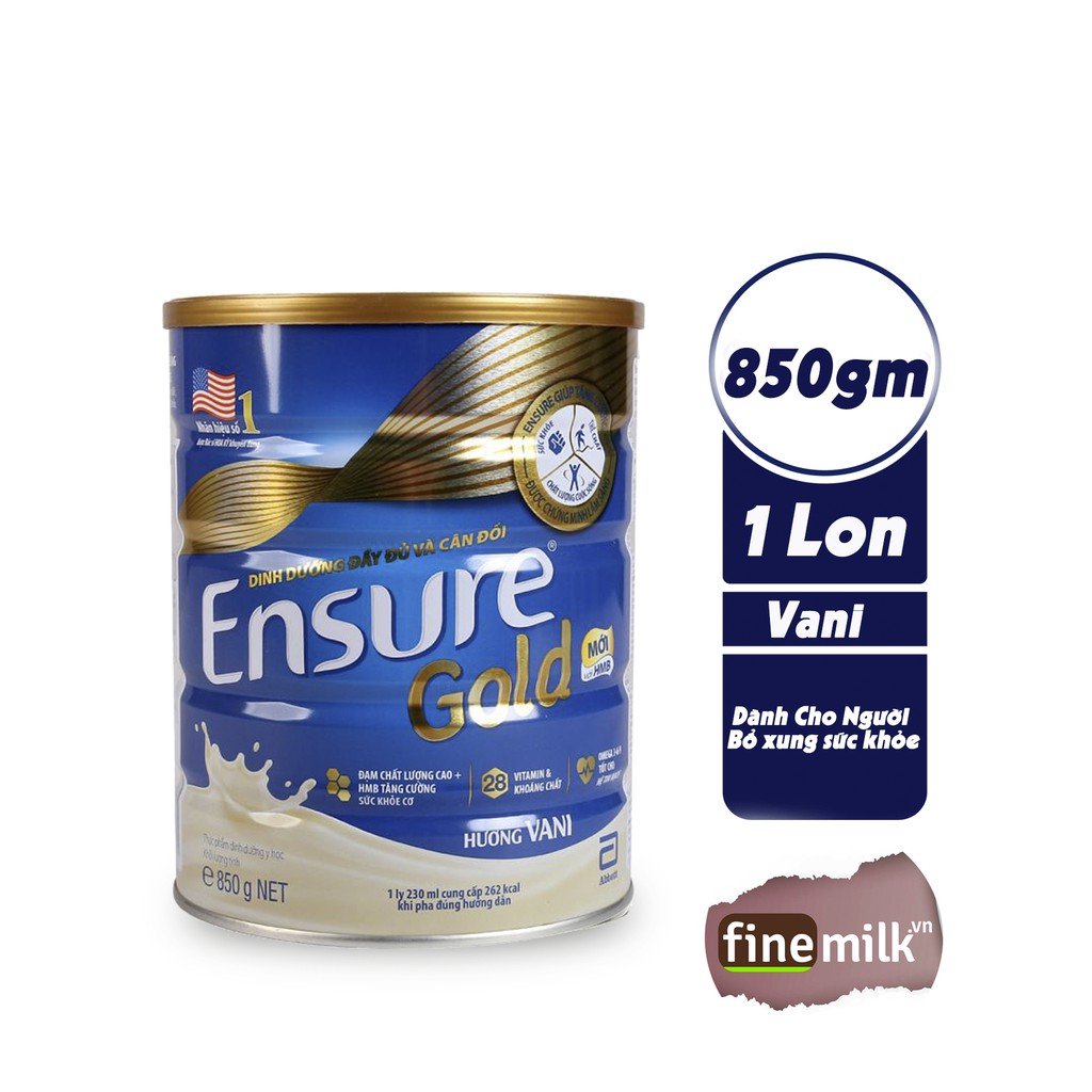 Sữa Ensure Gold Vani 850gm