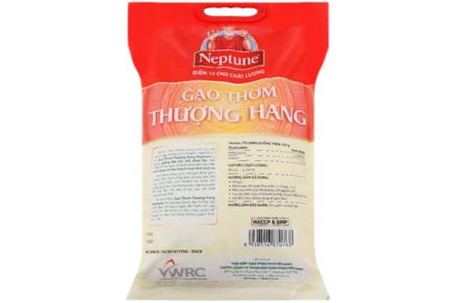 Túi 5kg gạo thơm thượng hạng Neptune